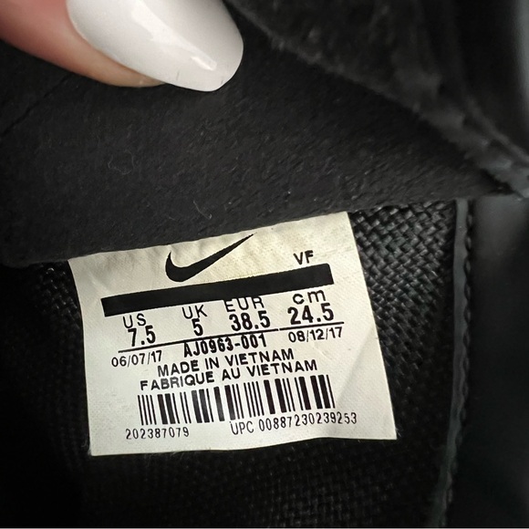 Nike SF Air Force 1 High Ruby Rose Black Boots AJ0963-001 Women Size 7.5 - Picture 8 of 10